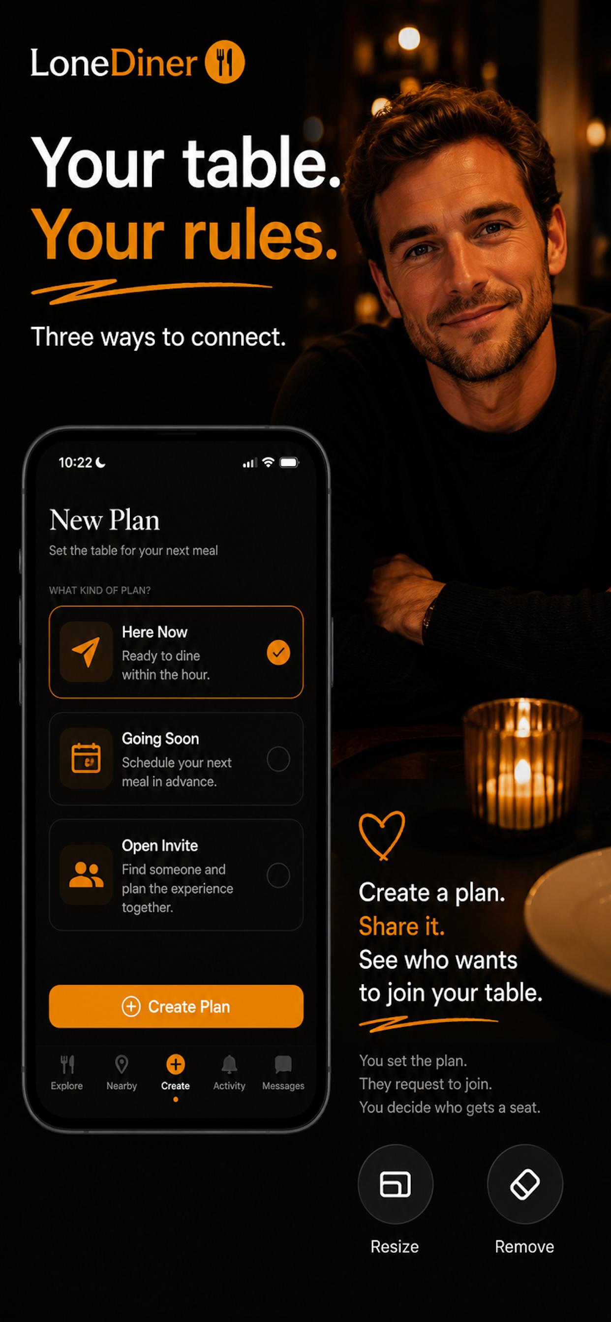 Three ways to connect